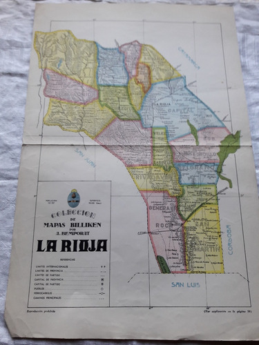 Coleccion De Mapas Billiken Por Bemporat La Rioja - Poster