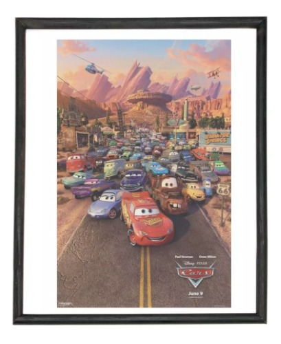 Poster Decorativo Con Marco: Cars 1