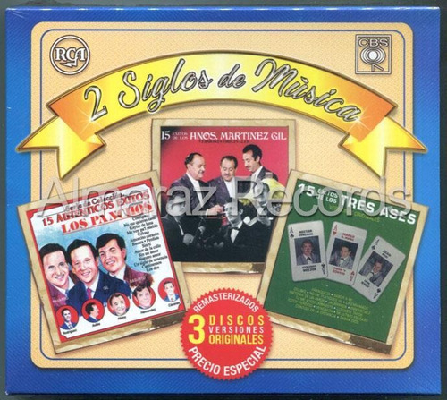 2 Siglos De Musica Trio Los Panchos / Tres Ases 3cd