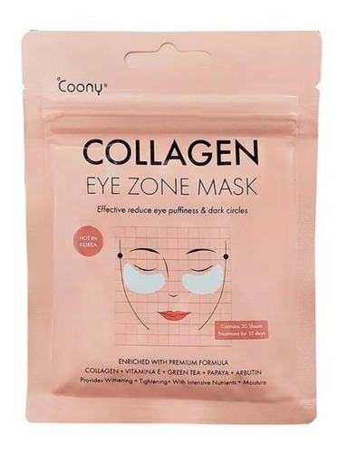 Coony Collagen Eye Zone Mask - Parche Para Ojeras X 15 Pares