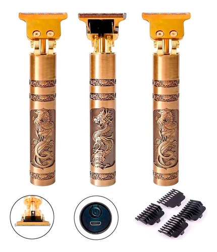 Kit 3 Maquininhas Barbeadores Cabelos Clipper Eletrico