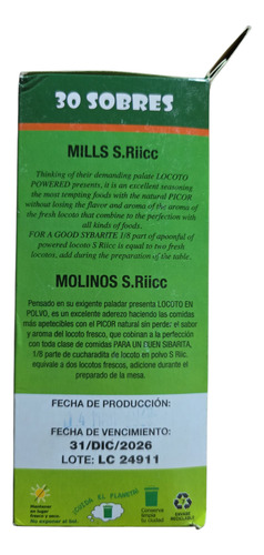 Aji Locoto Boliviano 3 Cajas De 30 Sobres