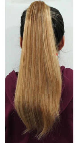 Coleta Chongo Postizo Cola De Caballo Tonos 18 PuLG Color 27/613