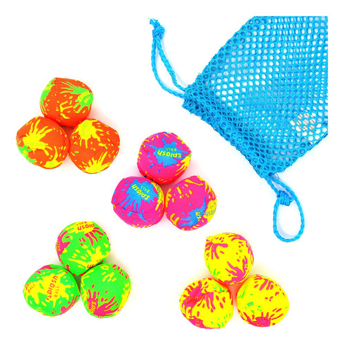 Big Mo's Toys Splash Balls - Bolsa De Malla Con Cordón De N