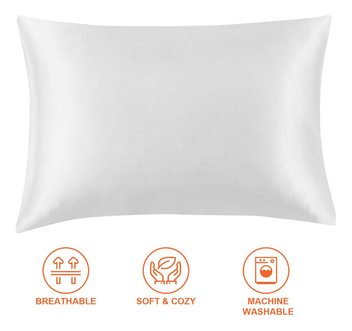 Juego De 2 Fundas De Almohada Con Cierre De Sobre Blanco