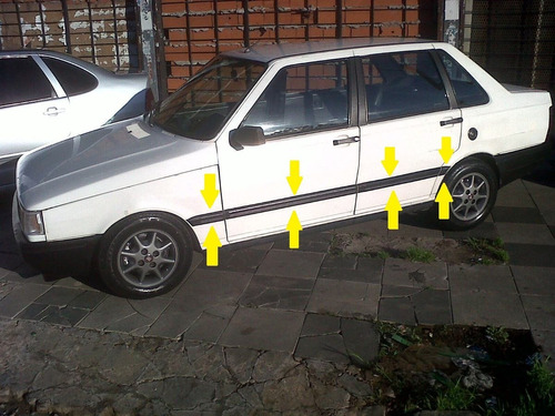 Fiat Duna Scr Baguetas Molduras Negras Rapinese Xxz 8 Piezas