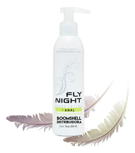 Lubricante Gel Intimo Crema Anal Fly Night Vanal 200ml