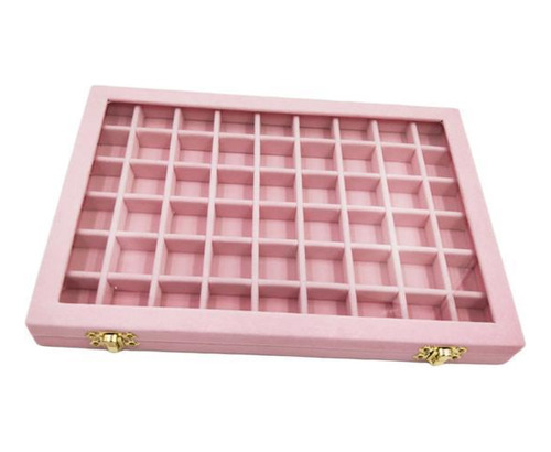 2 Caja De Exhibición De Joyería Estiloa-rosa 31x22x2.8cm