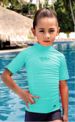 Playera Acuatica Manga Corta Niña Aqua Talla 1 Año