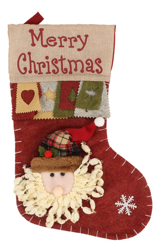 Cord Knitted Christmas Stockings Christmas Non-woven