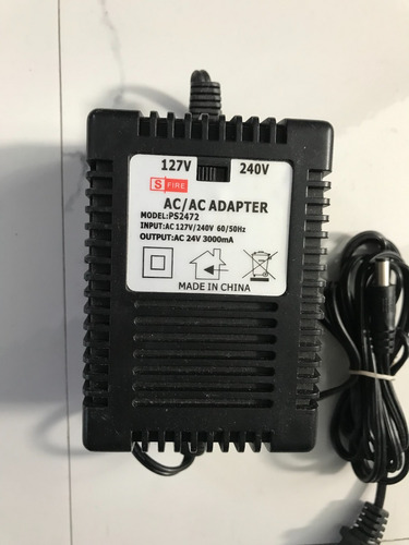 Adaptador Transformador Para Cámaras Ptz De 24v Ac 3a