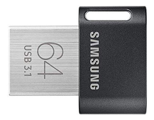 Memoria Usb Samsung Fit Plus 64gb - 300mb/s, Negro/plata