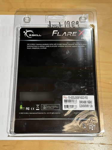 Imagen 2 de 2 de Memoria Ram G.skill Flare X5 Series 32gb 2x16gb Ddr5 6000mhz