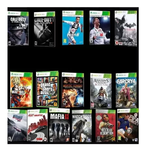 Pack De Jogos Xbox 360 Mídia Digital - Escorrega o Preço