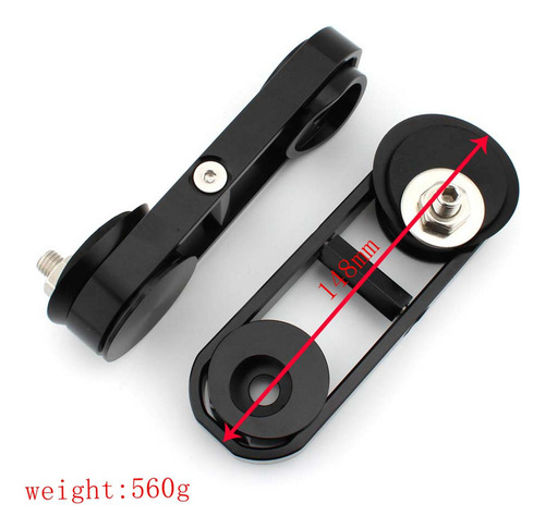 1 Par De Soportes De Espejo Retrovisor 180 ° Ajustables
