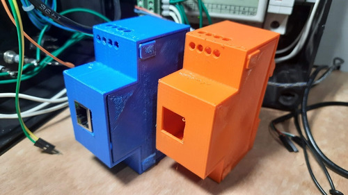 Case Wt32-eth01 Esp32 Ethernet Arduino Trilho Din