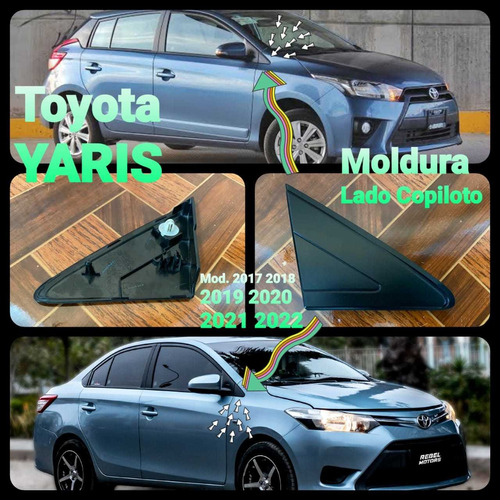 Continuación De Espejo  Yaris 2017 2018 2019 202 Derecha