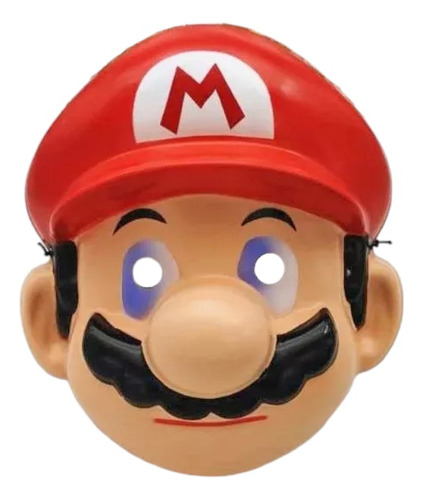 Mascara Infantil Mario Bros O Luigi Plástico Rígido