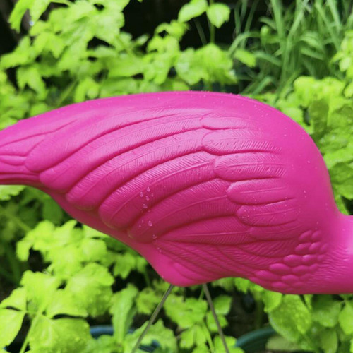 Estaca De Jardín De Flamencos Adorno De Arco Cabeza 26x7cm