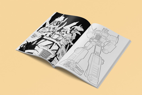 Transformers: Libro Para Colorear Optimus Prime Autobots