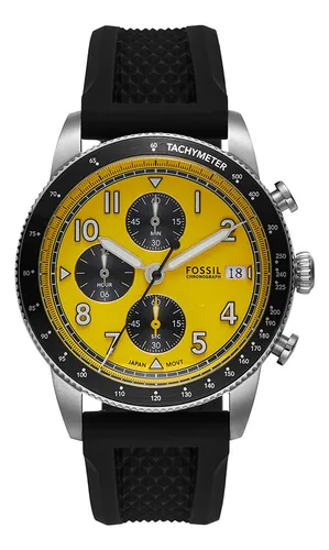 Reloj Hombre Fossil Sport Tourer De Silicona 42mm Fs6044