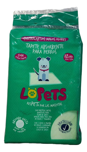 Tapete Absorbente Perros Gatos Lavable Antihumedad Piso X12