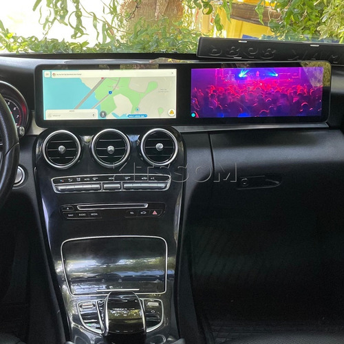 Multimídia Tela Dupla C180 C200 C250 Glc 2015 16 17 18 V2 24
