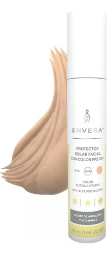 Protector Solar Fps 50+ Uva/uvb Con Color Light Envera