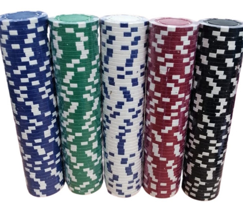 Paquete 5 Juegos Fichas Poker Casino Profesionales,