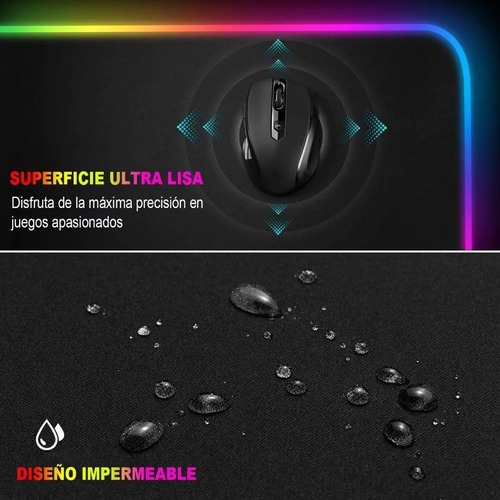 Tapete De Gaming Para Mouse Rgb Mouse Pad Led