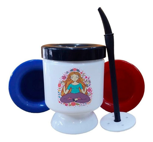 Mate Plastico Meditacion Color Sentada Cruzada Yoga