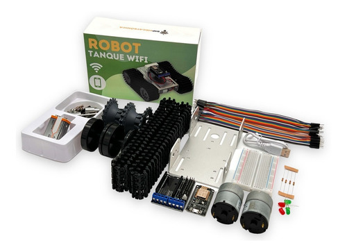 Carro Robot Tanque Wifi Nodemcu Esp8266 Con Curso En Arduino