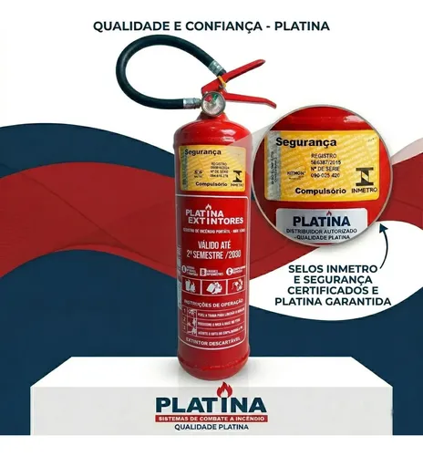 Extintor Pqs Abc 1kg 5 Anos Universal Platina