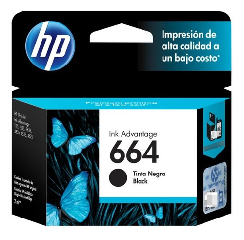 Cartucho De Tinta Hp 664 Negro Original