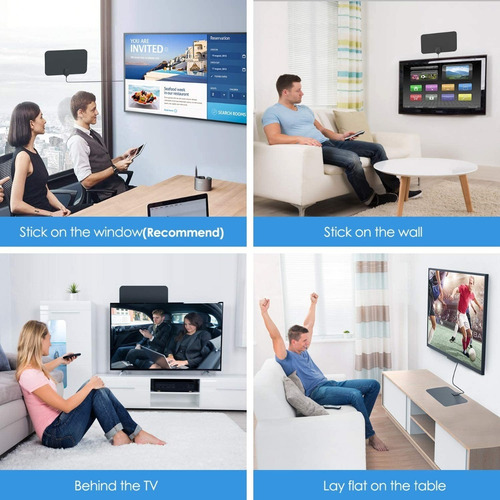 Antena De Television Digital 4k 1080p Para Hdtv Interiores
