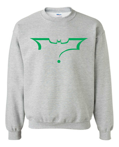 Sudadera Batman Logo Acertijo 2 Sin Gorro