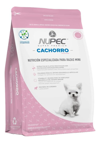 Corta Caducidad Nupec Perro Cachorro Razas Mini 1 Kg.