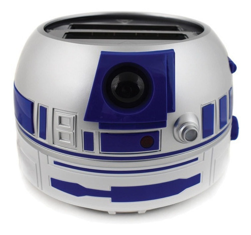Tostador Star Wars R2-d2 Con Luz Y Sonido. Color Blanco Con Azul