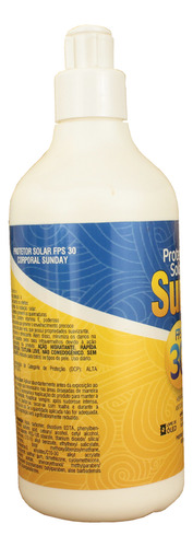 Protetor Solar Fps 30 Corporal Sunday 500 Ml Hidratante
