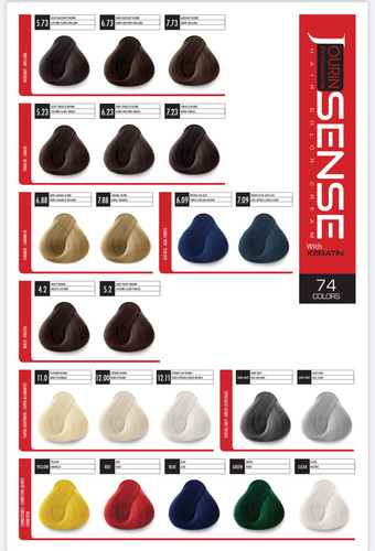 Jourin Sense Hair Color Cream 100ml, Tinte Sin Amoniaco Elige El Tono
