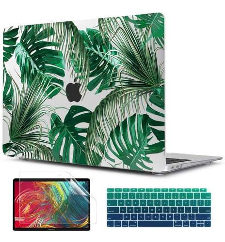 Tropical Palm Leaves Estuche Rígido Para Teclado Prote...