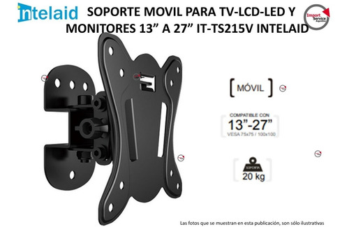 Soporte Movil Lcd-led-monitores 13 A 27 It-ts215v Intelaid