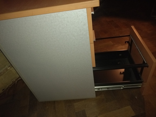 Cajonera Y Escritorio Oficina Esquinero (para Ensamblar) Madera (Usado)