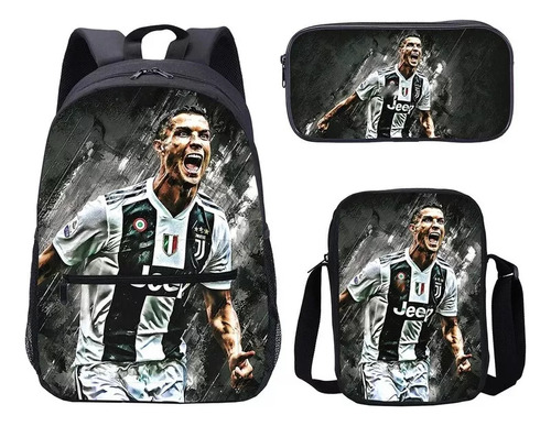 Nuevas Mochilas De 3 Piezas De Cristiano Ronaldo 2024 Para N