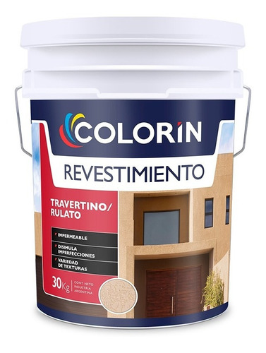 Colorin Revestimiento Travertino Rulato 30k Giannoni Color Blanco
