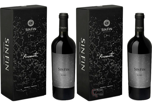 Vino Sin Fin Presente Blend + Estuche 750 Ml X2 Unidades