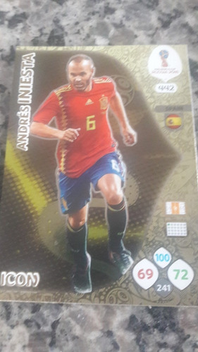 Card Icon Copa 2018 Andres Iniesta