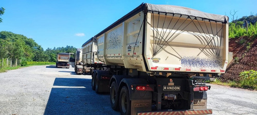 Bi-caçamba Randon Bi-trem Basculante Com Pneus