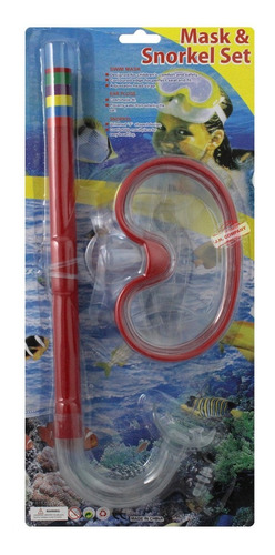 Set Snorkel Mascara + Tubo Respirador Buceo Infantil 10183