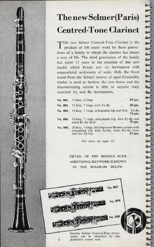 Imagen 6 de 6 de Clarinete Selmer Paris